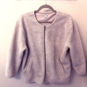 J.Crew Sherpa bomber jacket